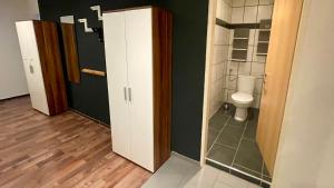 Koupelna v ubytování Haus am Soleweg