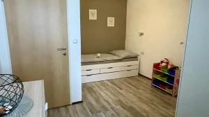Postel nebo postele na pokoji v ubytování Haus am Soleweg