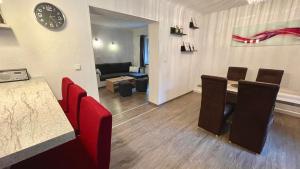 Posezení v ubytování Haus am Soleweg