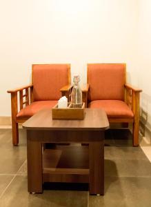 Posezení v ubytování Shree Residency