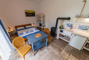 Kuchyň nebo kuchyňský kout v ubytování Apartmány Modrá Vrata