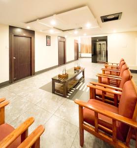 Posezení v ubytování Shree Residency