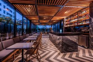 Χώρος καθιστικού στο Oz Hotel Cartagena