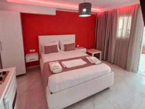 Кровать или кровати в номере House Blerina