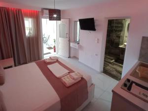 Кровать или кровати в номере House Blerina