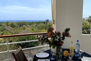 Μπαλκόνι ή βεράντα στο Appartement - Vue mer et montagne