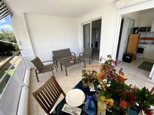 Χώρος καθιστικού στο Appartement - Vue mer et montagne