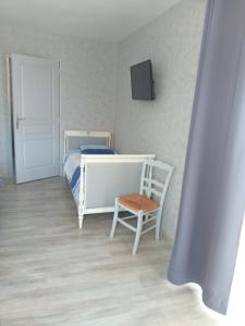 TV a/nebo společenská místnost v ubytování la pêcherie bord de mer