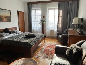 Postel nebo postele na pokoji v ubytování Apartments Dlouhá 93