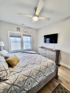 Ένα ή περισσότερα κρεβάτια σε δωμάτιο στο Ocean View Vacation Rental On Lbi