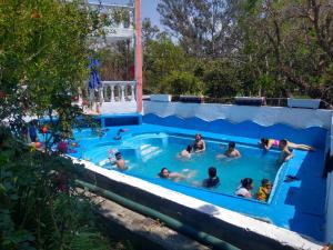 Majoituspaikassa Hotel Posada Quinta Metepec tai sen lähellä sijaitseva uima-allas