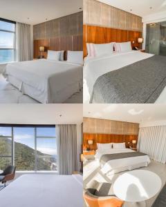 four different views of a hotel room at Hotel Nacional in Rio de Janeiro