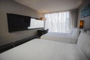 Katil atau katil-katil dalam bilik di Courtyard by Marriott Tuxpan Veracruz