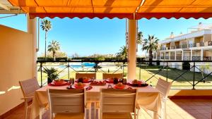 Balkón nebo terasa v ubytování CASAS DEL MAR - Oliva Nova - Primera línea de Playa