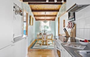 Ett kök eller pentry på Gorgeous Home In Faxe Ladeplads With Kitchen