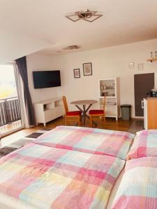 Postel nebo postele na pokoji v ubytování Ferienhaus Schiemel