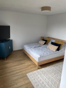Postel nebo postele na pokoji v ubytování Ferienhaus in der Rhön