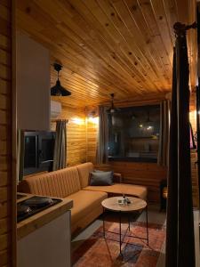 a living room with a couch and a table at Ritiny House in Ardeşen