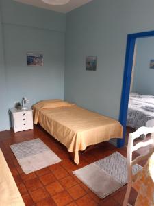 Postel nebo postele na pokoji v ubytování Blue Garden