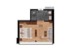 Plán poschodí v ubytovaní Gletscherblick B&B