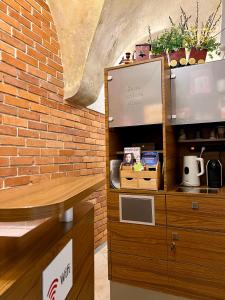 Kuchnia lub aneks kuchenny w obiekcie Apartamenty i Studia HERBARIUM