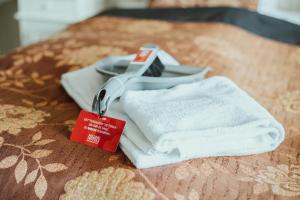 Katil atau katil-katil dalam bilik di Milling Hotel Saxildhus