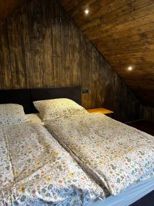 Postel nebo postele na pokoji v ubytování Apartmány Vlachovice