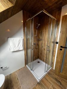 Koupelna v ubytování Apartmány Vlachovice