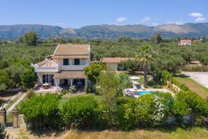 an aerial view of a villa with a swimming pool at Villa Alkis - Spacious Pool Retreat in Zakynthos