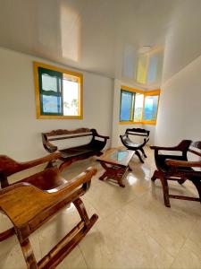 Posezení v ubytování CASONA HOTEL LA DIVISA