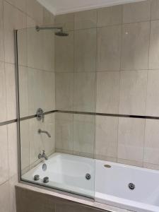 Koupelna v ubytování HOTEL & SPA JAMAX