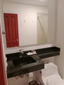 Koupelna v ubytování Hotel Caribbean Cartagena