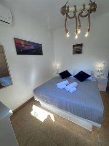 Postel nebo postele na pokoji v ubytování Villa Sertis Santorini