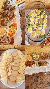a collage of pictures of different types of food at Budget Hotel Rooms In Yerevan in Yerevan