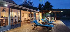 Patio nebo venkovní prostory v ubytování Villa Moana