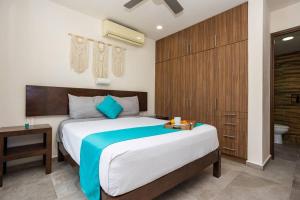 Postel nebo postele na pokoji v ubytování Suite de Lujo 1 Hab. Depto. 202