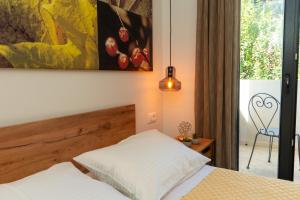 Ένα ή περισσότερα κρεβάτια σε δωμάτιο στο Golden Seashell Apartment