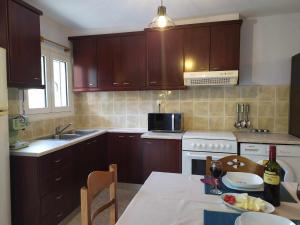 Kuchyň nebo kuchyňský kout v ubytování Silkes Apartment