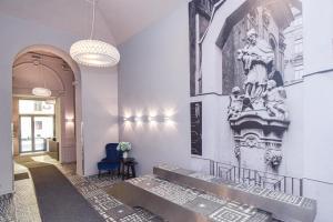 Posezení v ubytování Prague apartment Spalena