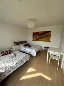 Posteľ alebo postele v izbe v ubytovaní Studio proche Beauval et Châteaux de la Loire