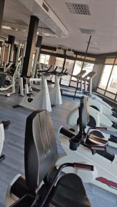Fitness centrum a/nebo fitness zařízení v ubytování Dithmarscher Haus