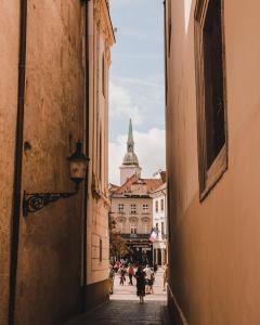 Nespecifikovaný výhled na destinaci Bratislava nebo výhled na město při pohledu z bed and breakfast