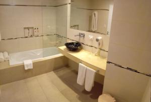 Koupelna v ubytování Hotel Alvarado Suites