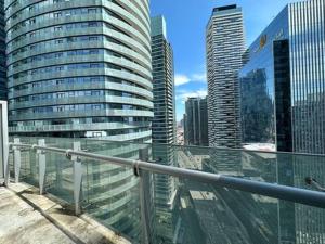 a view of a city with tall buildings at Downtown Toronto Luxury Condo in Toronto