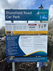 a sign for the sherated road car park at **Dream Home** Near Seaside (Southend on Sea) in Southend-on-Sea