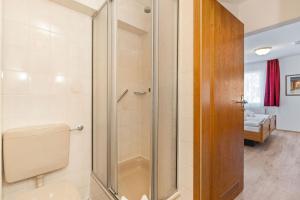 Koupelna v ubytování Hotel Garni Traube