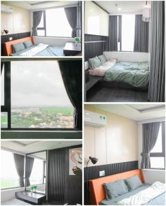 a room with a bed and a window at Ly Homestay - Nera Garden Huế in Hue