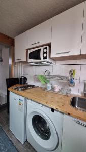 Kuchyň nebo kuchyňský kout v ubytování Apartman A&J 2