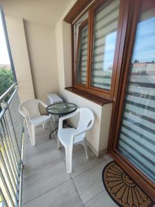 Balkón alebo terasa v ubytovaní Hatvan Corner Apartments 2