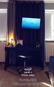 TV a/nebo společenská místnost v ubytování Studio Non Fumeur 38m2 calme, confort, ascenseur